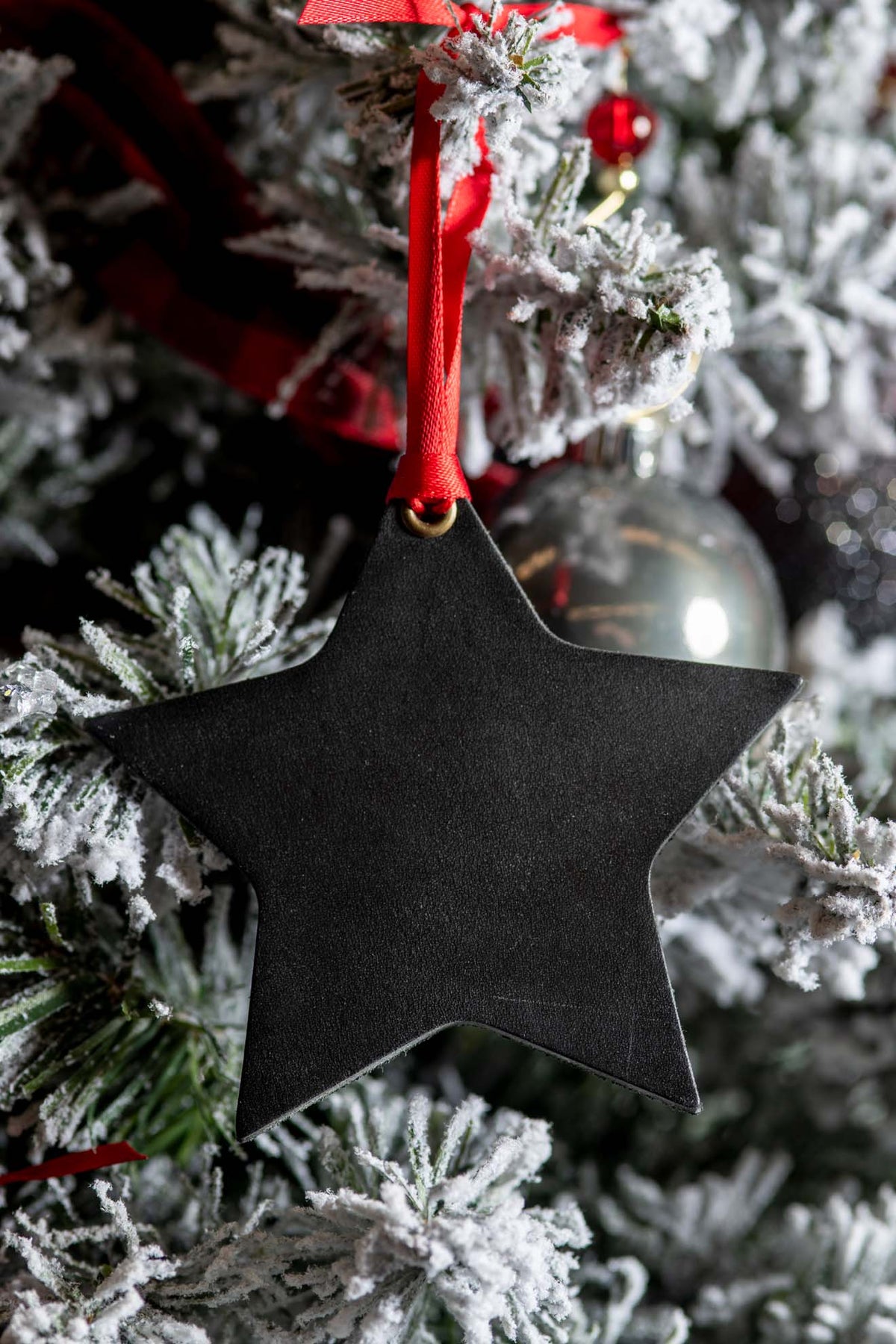 Nighttime Star | Leather Ornament