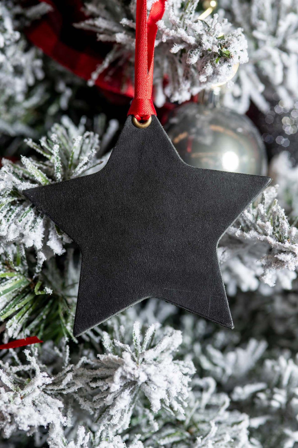 Nighttime Star | Leather Ornament