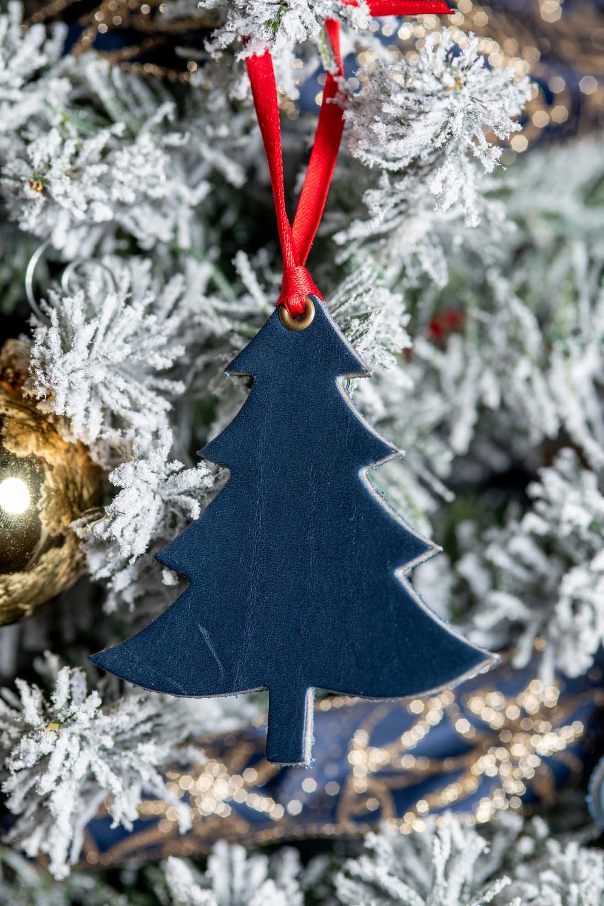 Balsam Fir | Leather Ornament