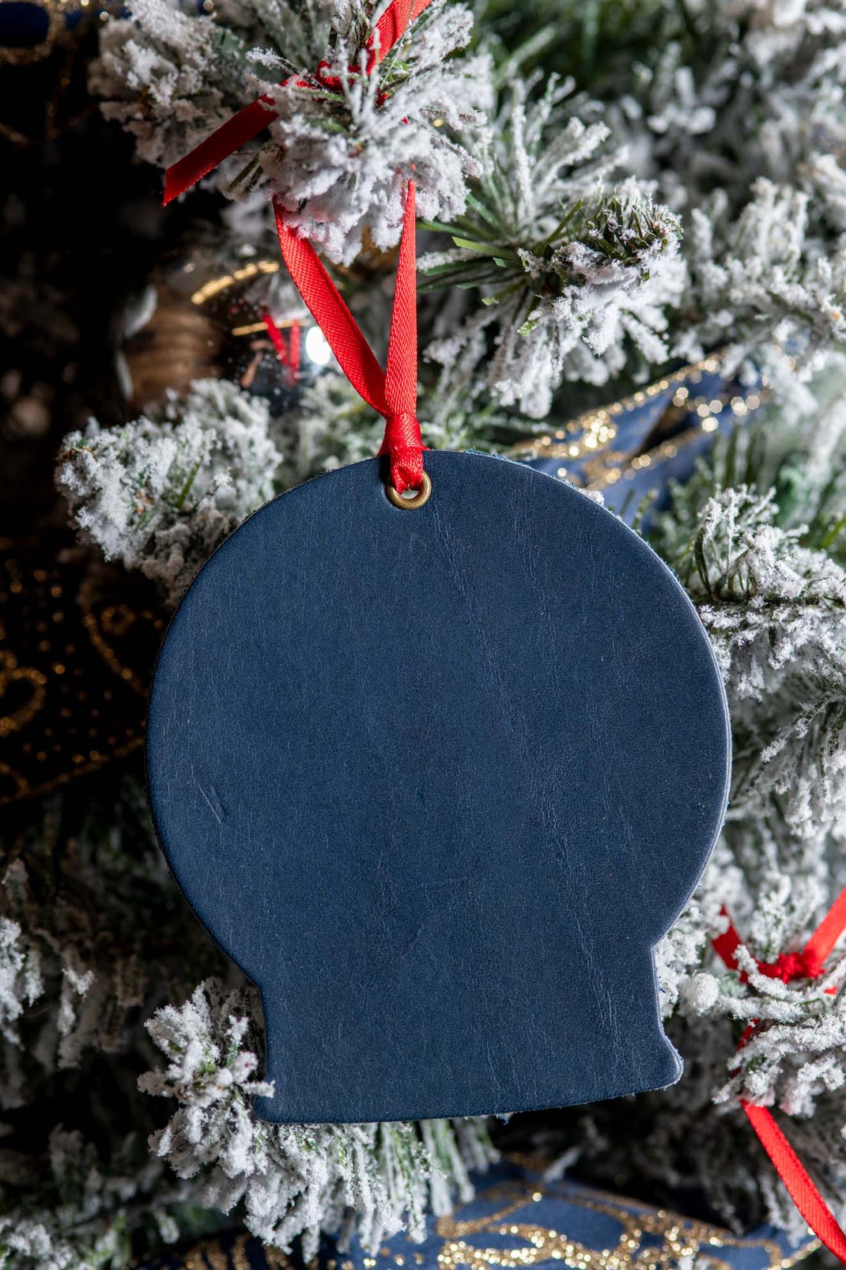 Snow Globe | Leather Ornament