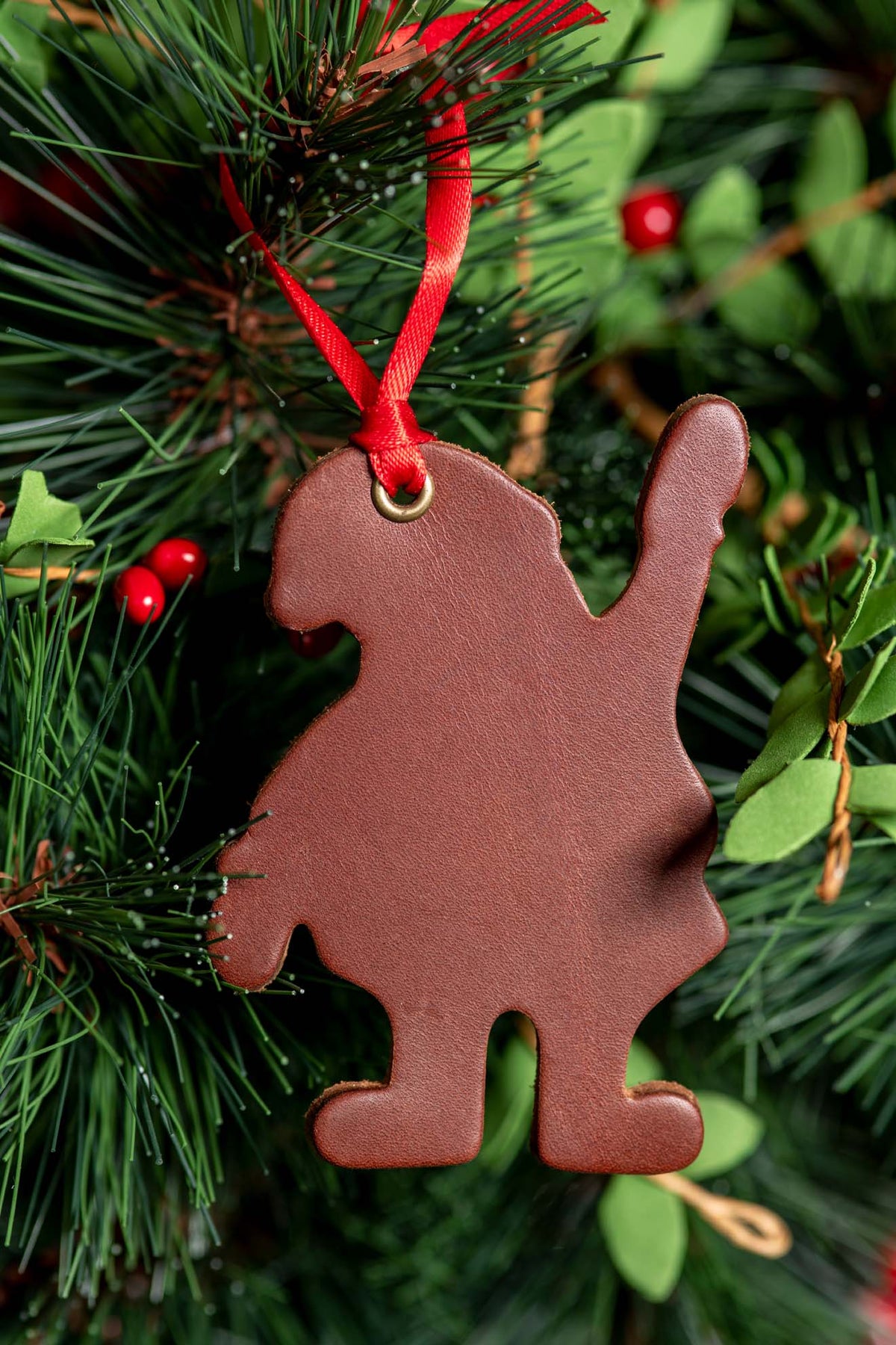 Santa Claus | Leather Ornament