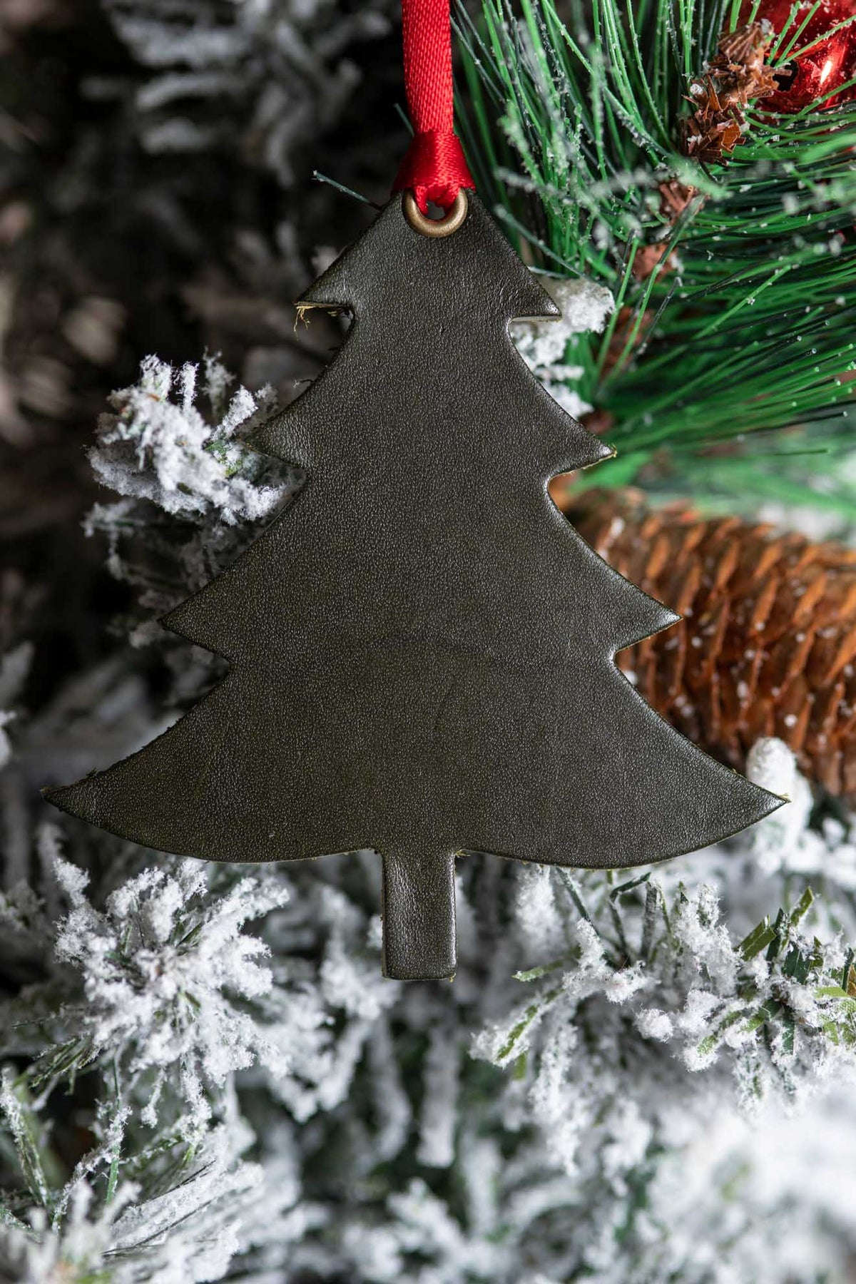 Balsam Fir | Leather Ornament