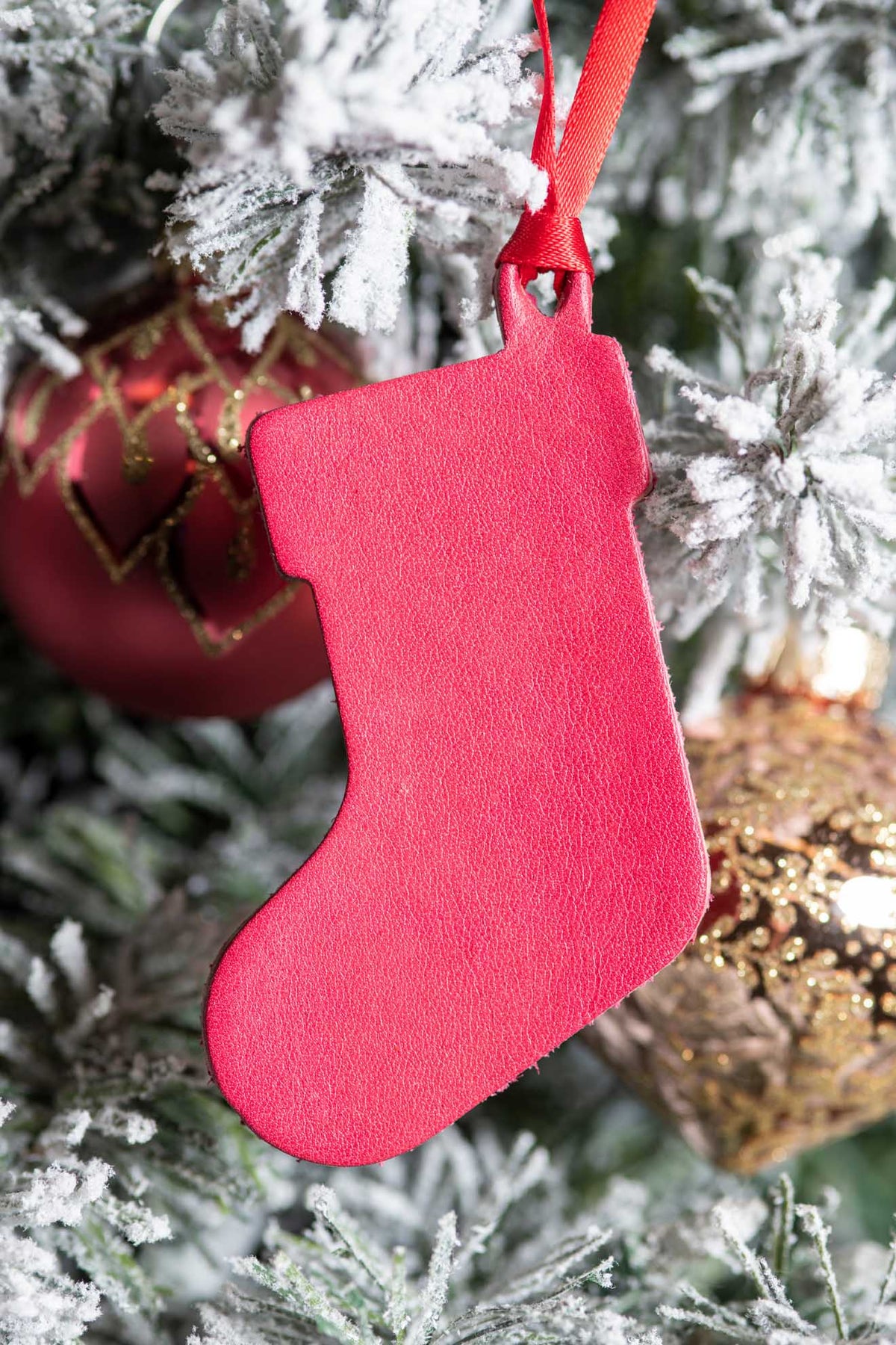 Christmas Stocking | Leather Ornament