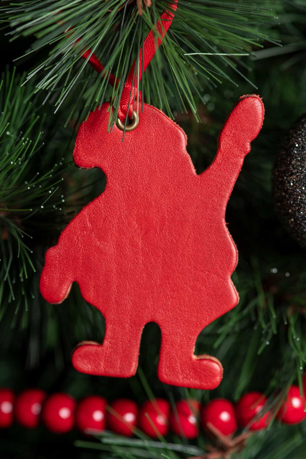 Santa Claus | Leather Ornament