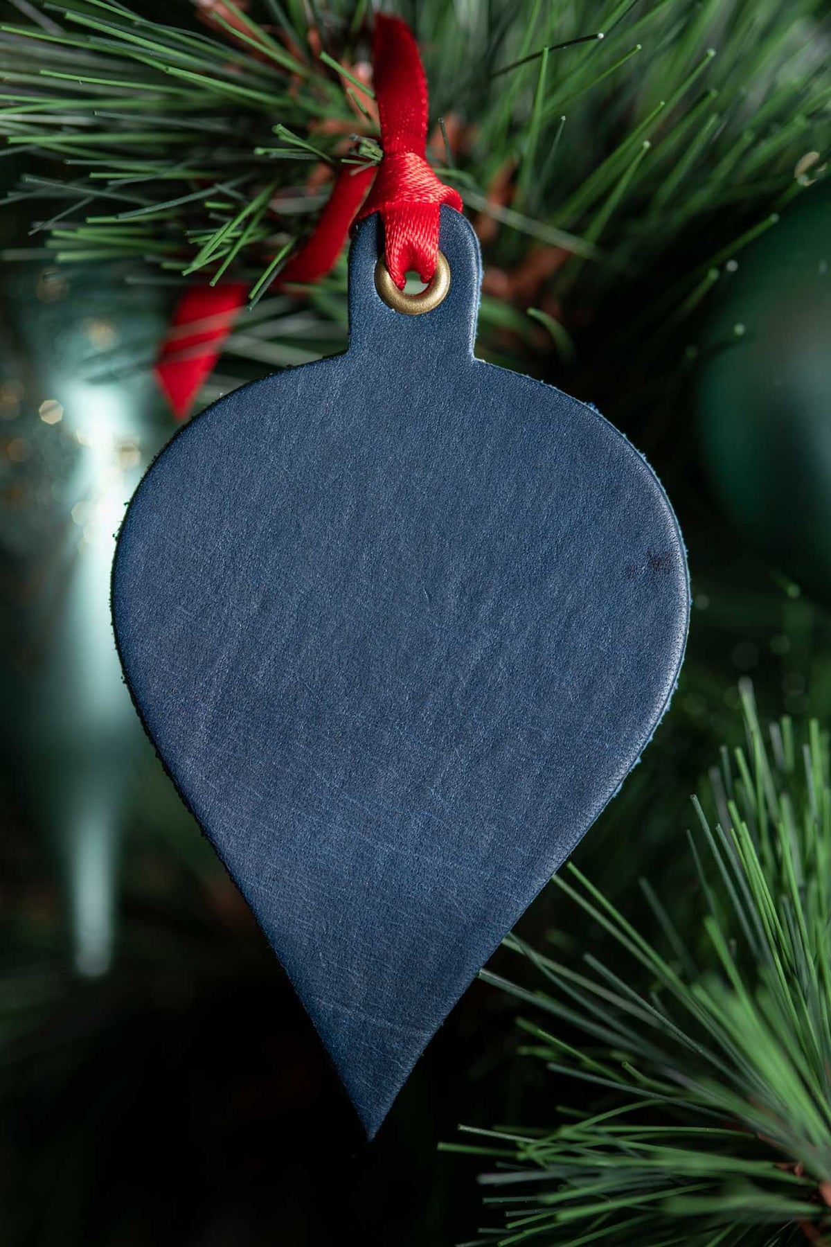 Teardrop Ornament | Leather Ornament