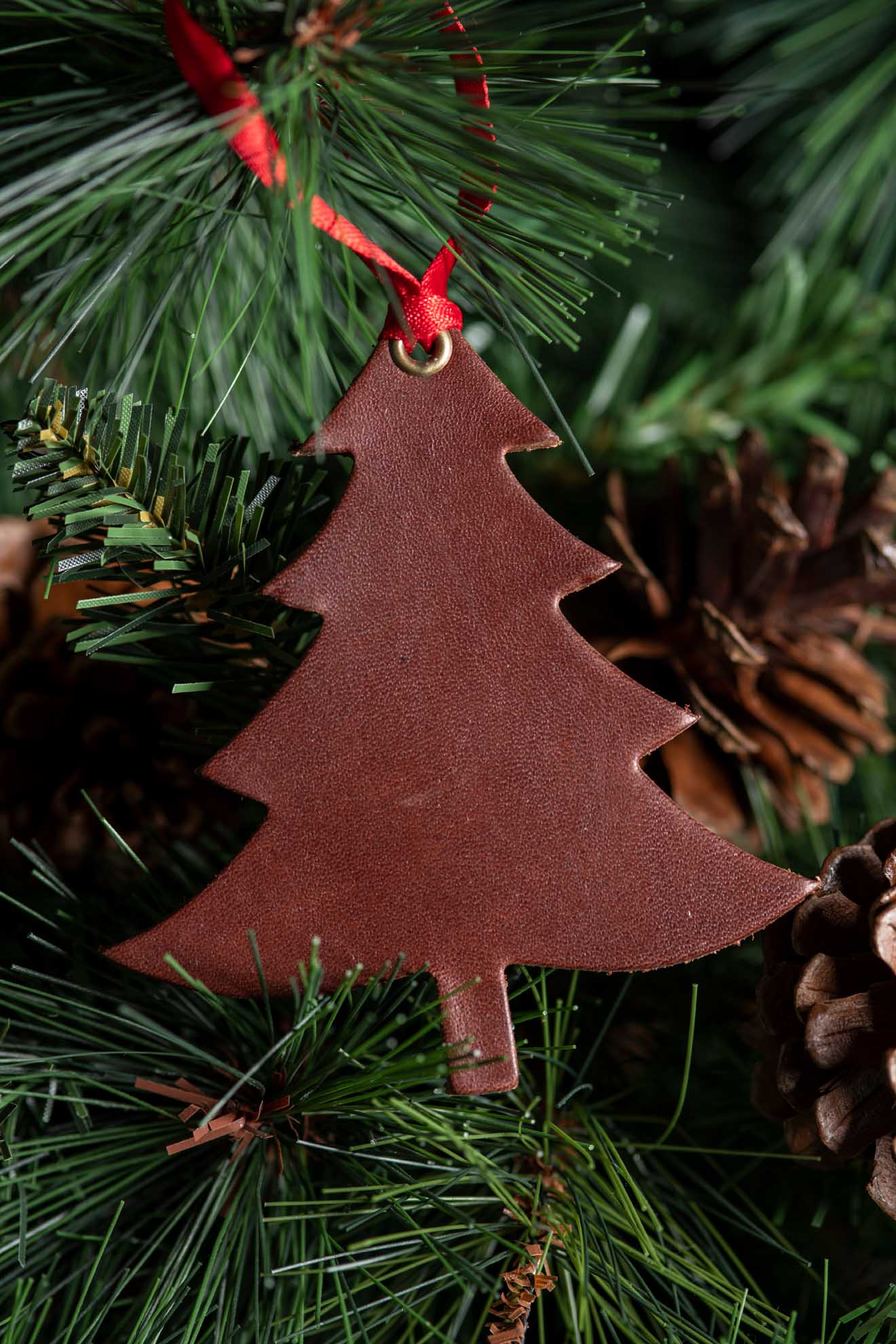 Balsam Fir | Leather Ornament