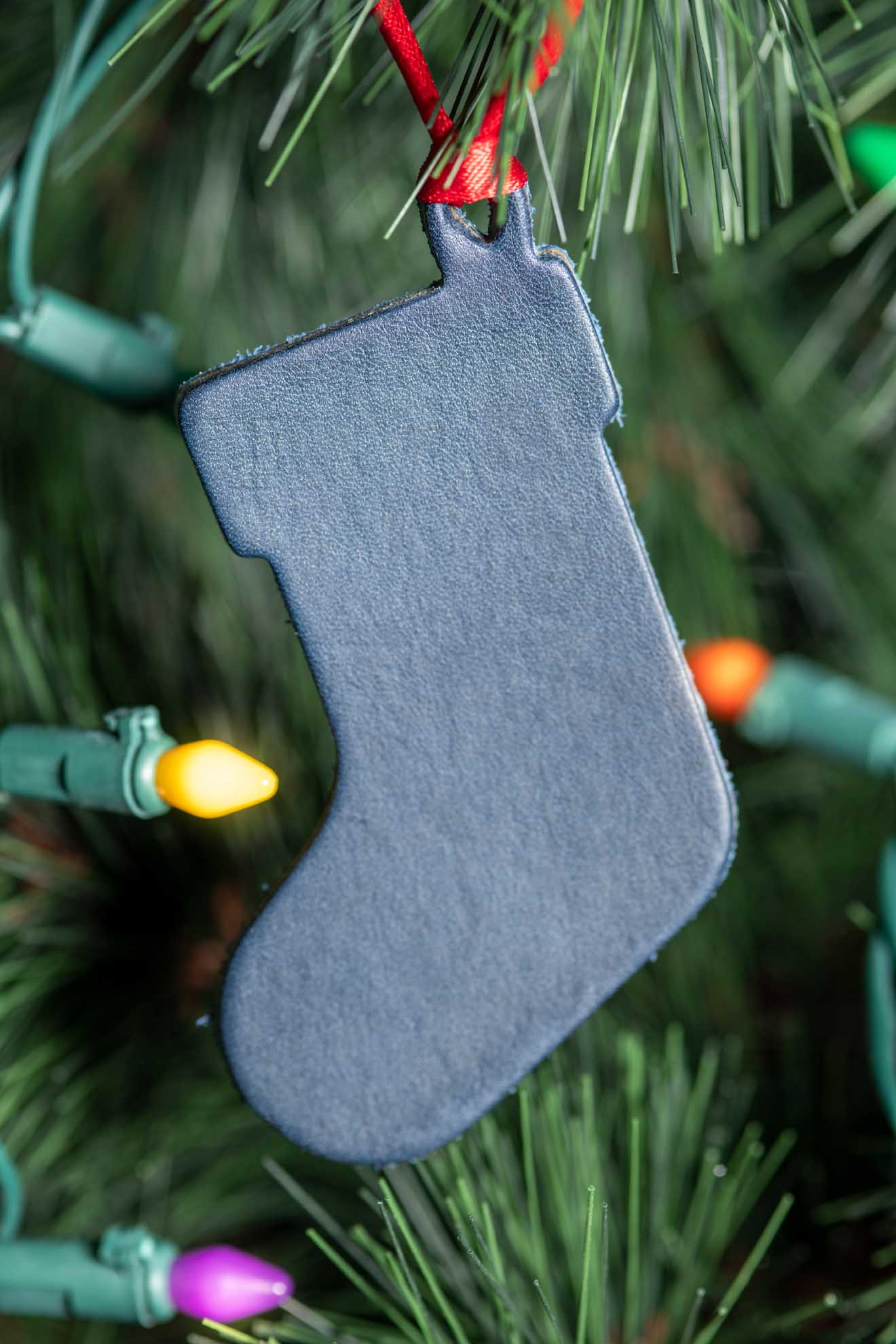 Christmas Stocking | Leather Ornament