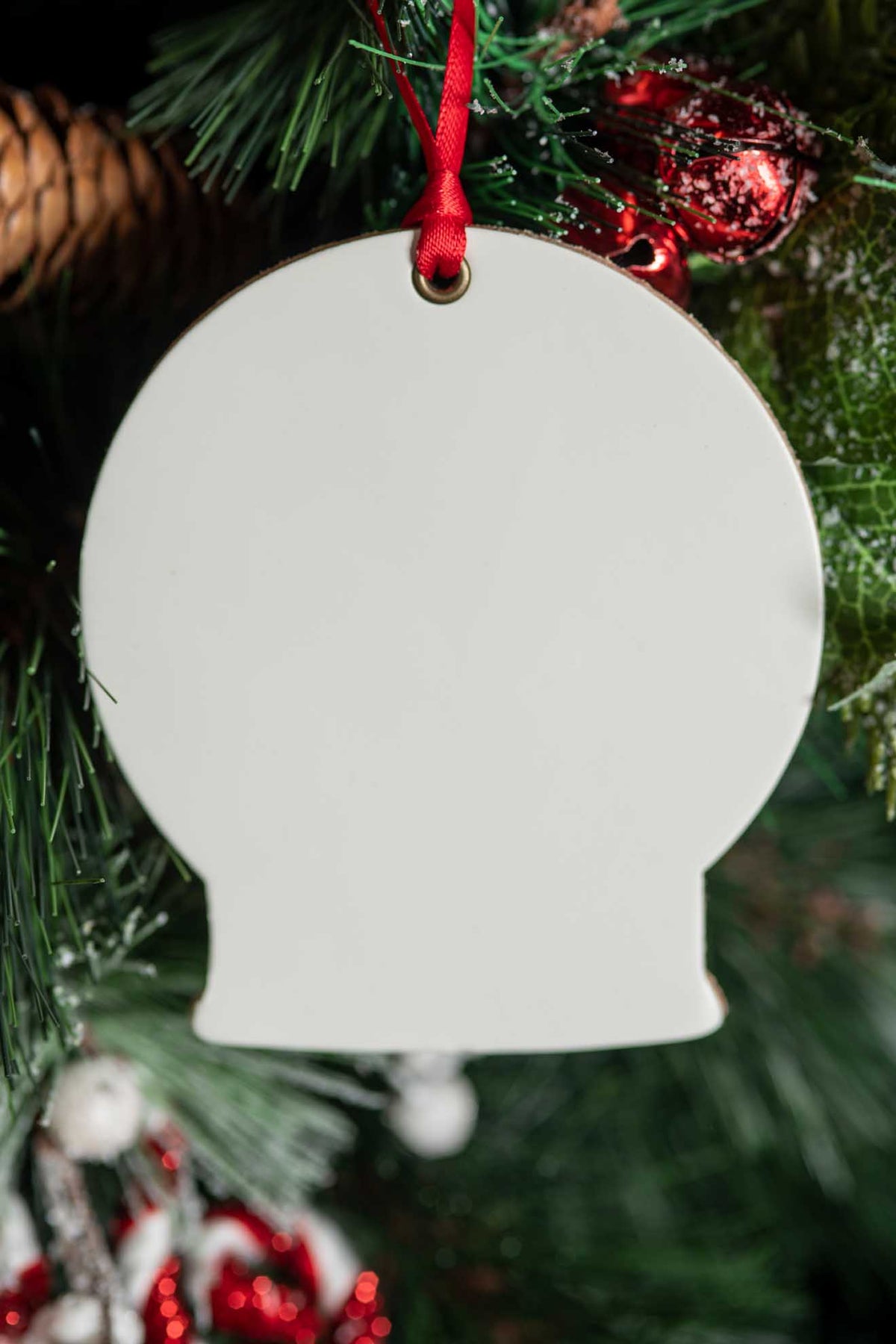 Snow Globe | Leather Ornament