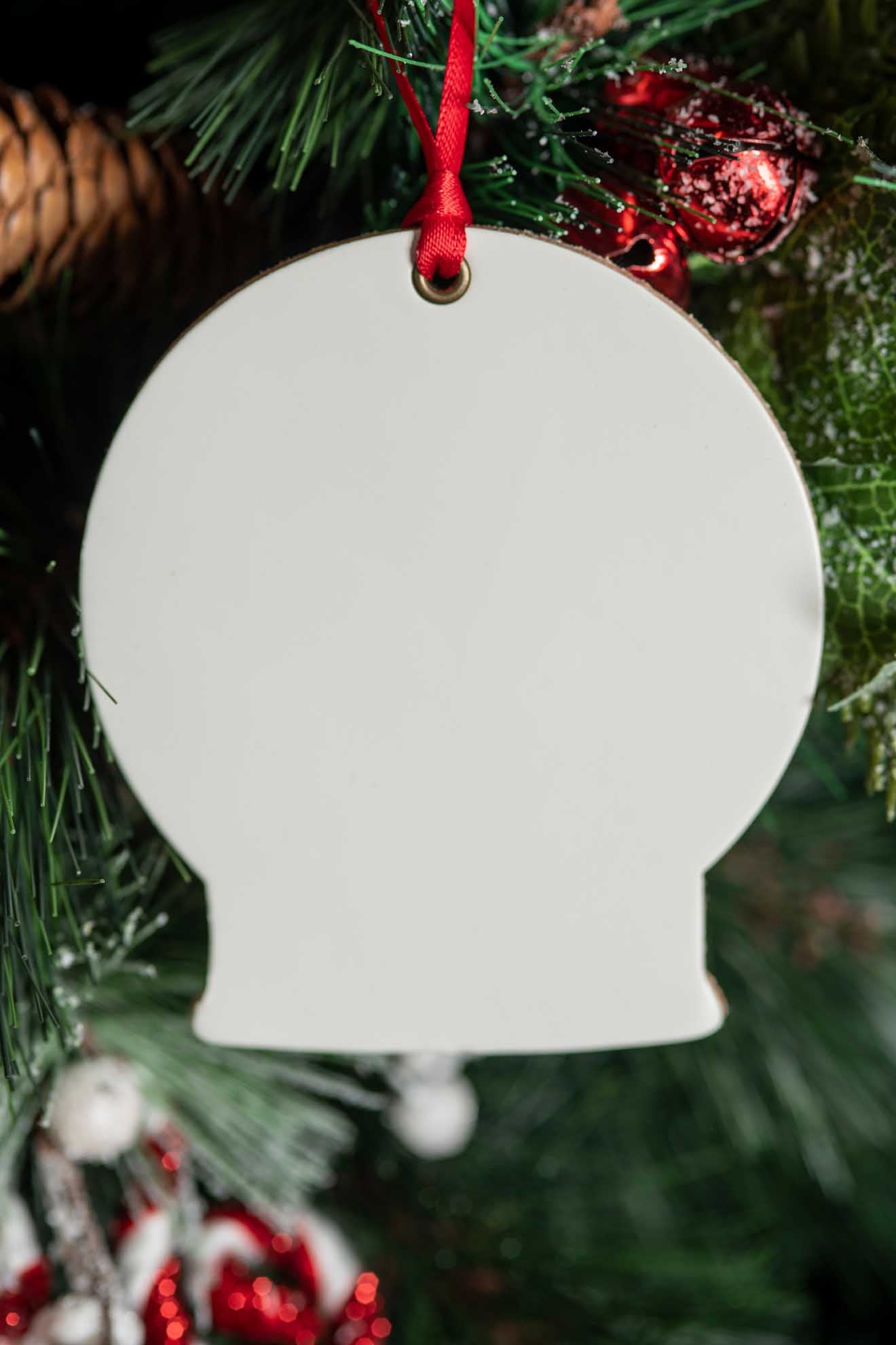 Snow Globe | Leather Ornament