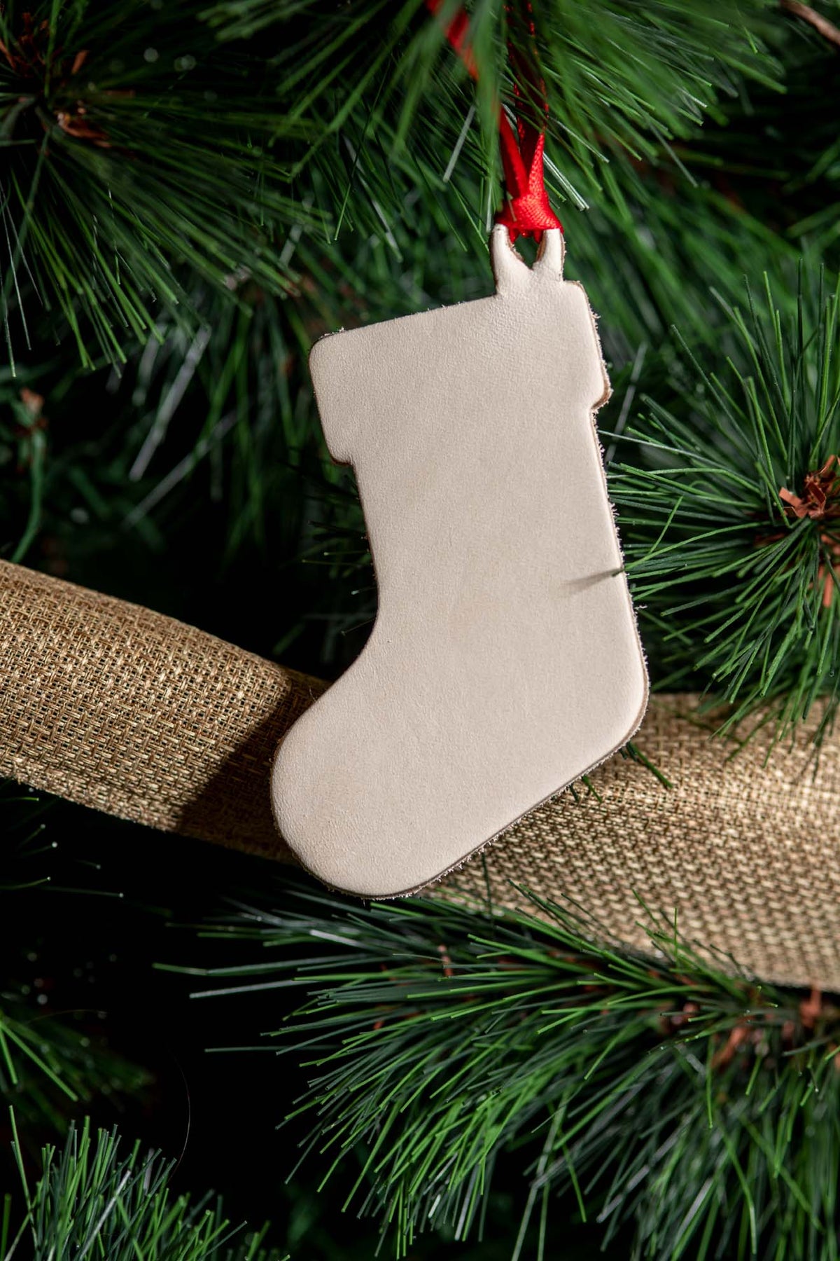 Christmas Stocking | Leather Ornament