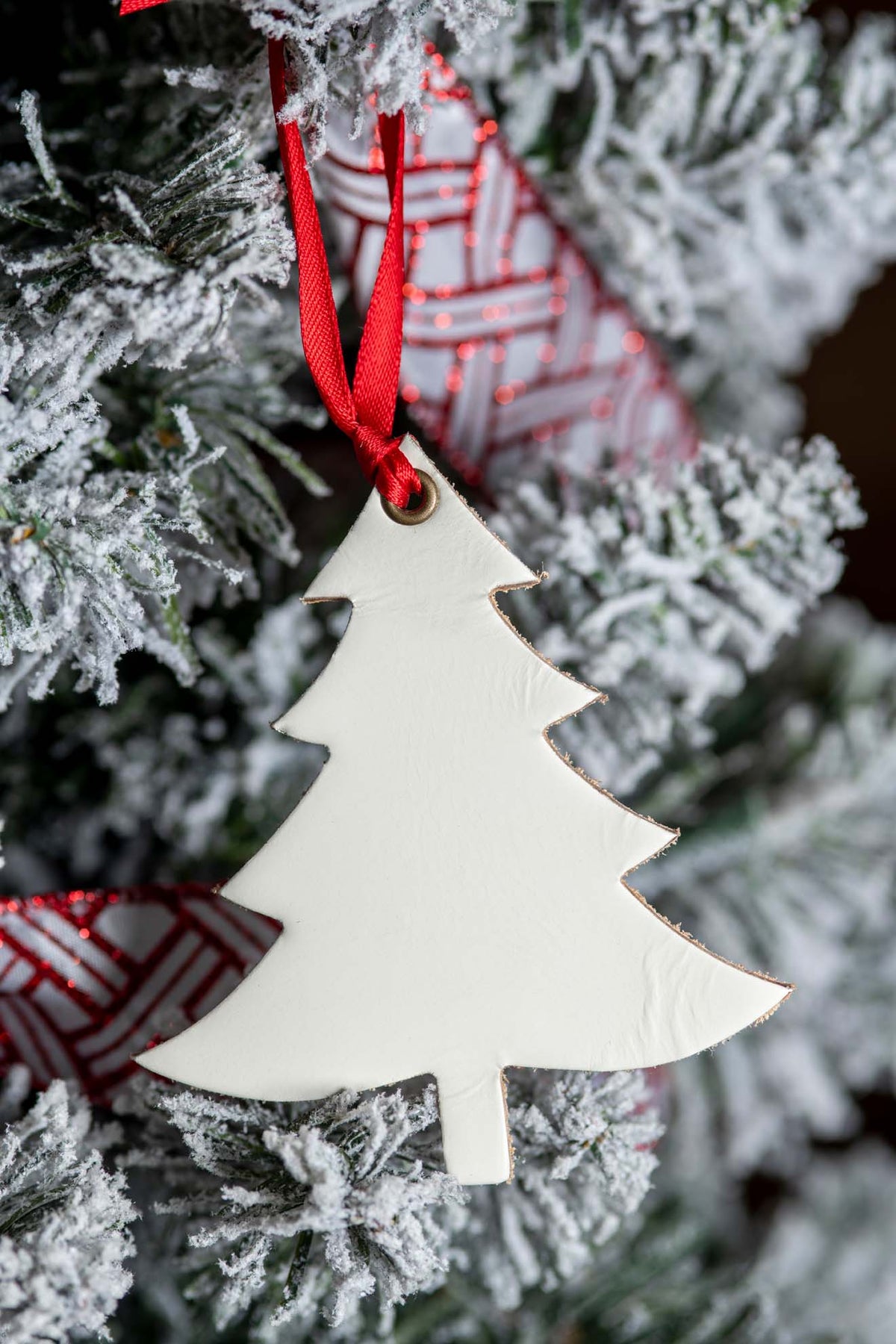 Balsam Fir | Leather Ornament