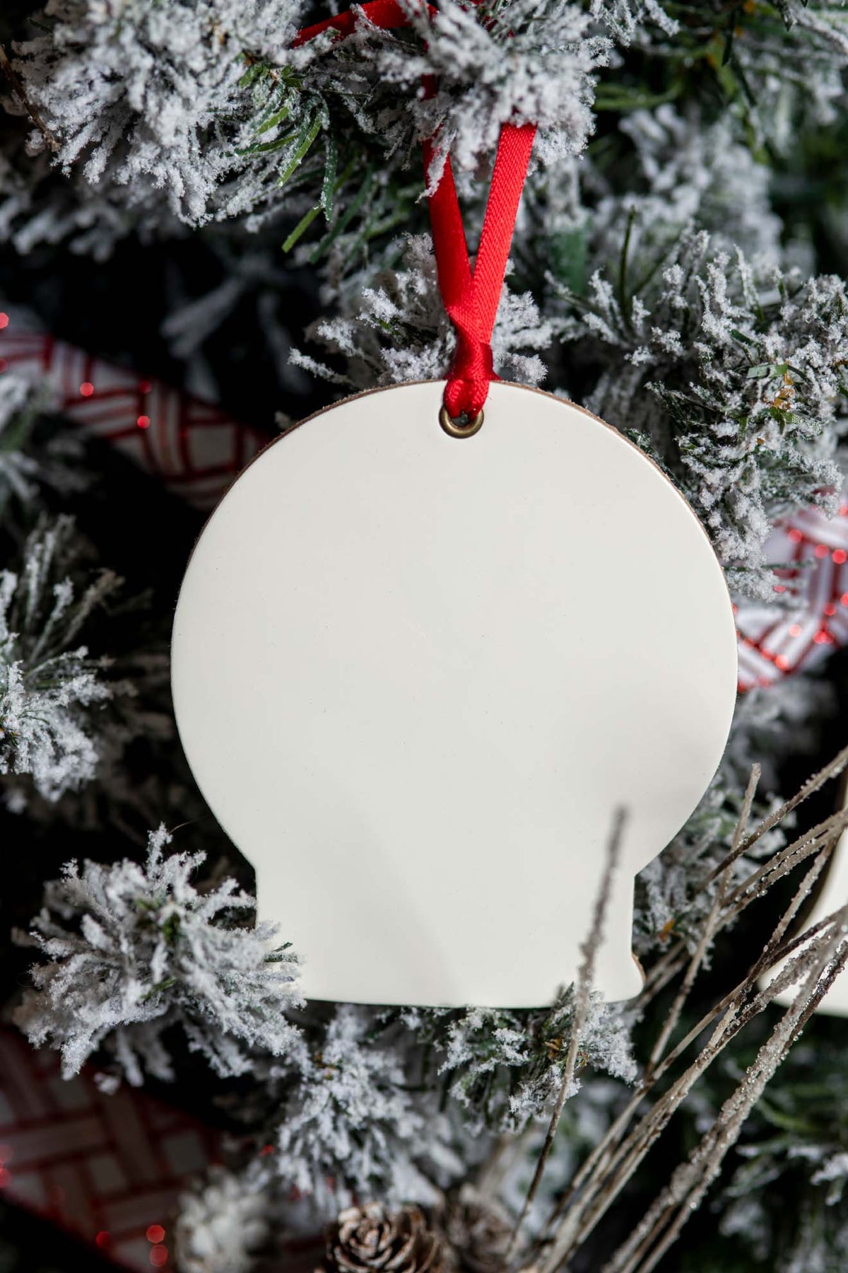 Snow Globe | Leather Ornament