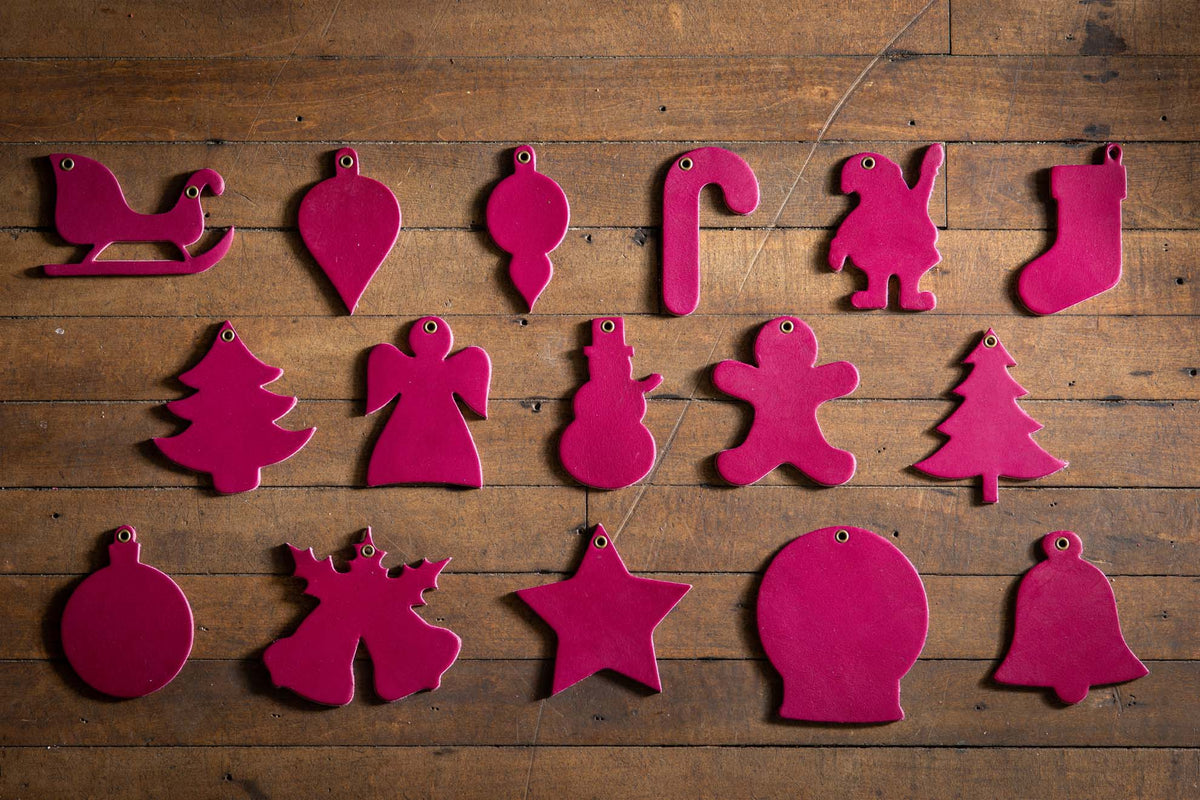 Purple Ornament Collection | Leather Ornament