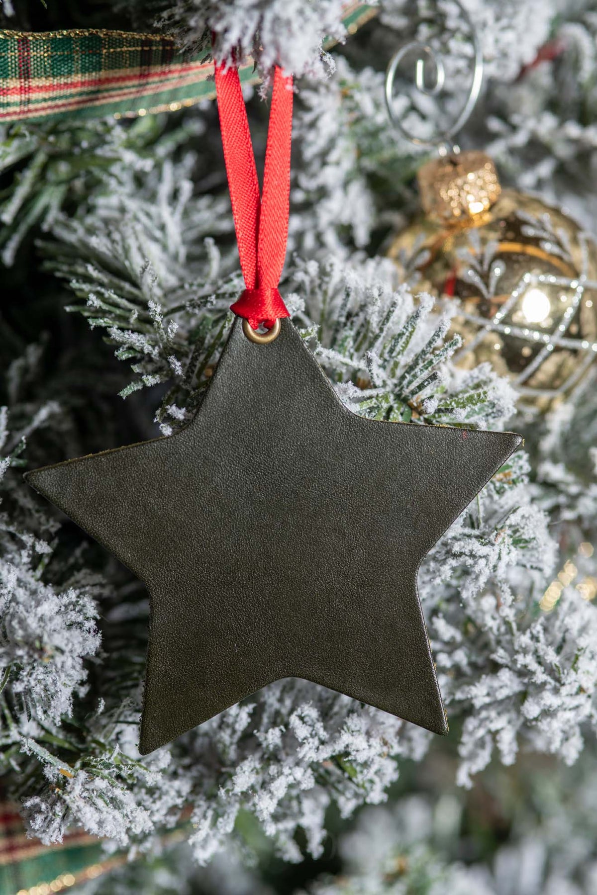 Nighttime Star | Leather Ornament