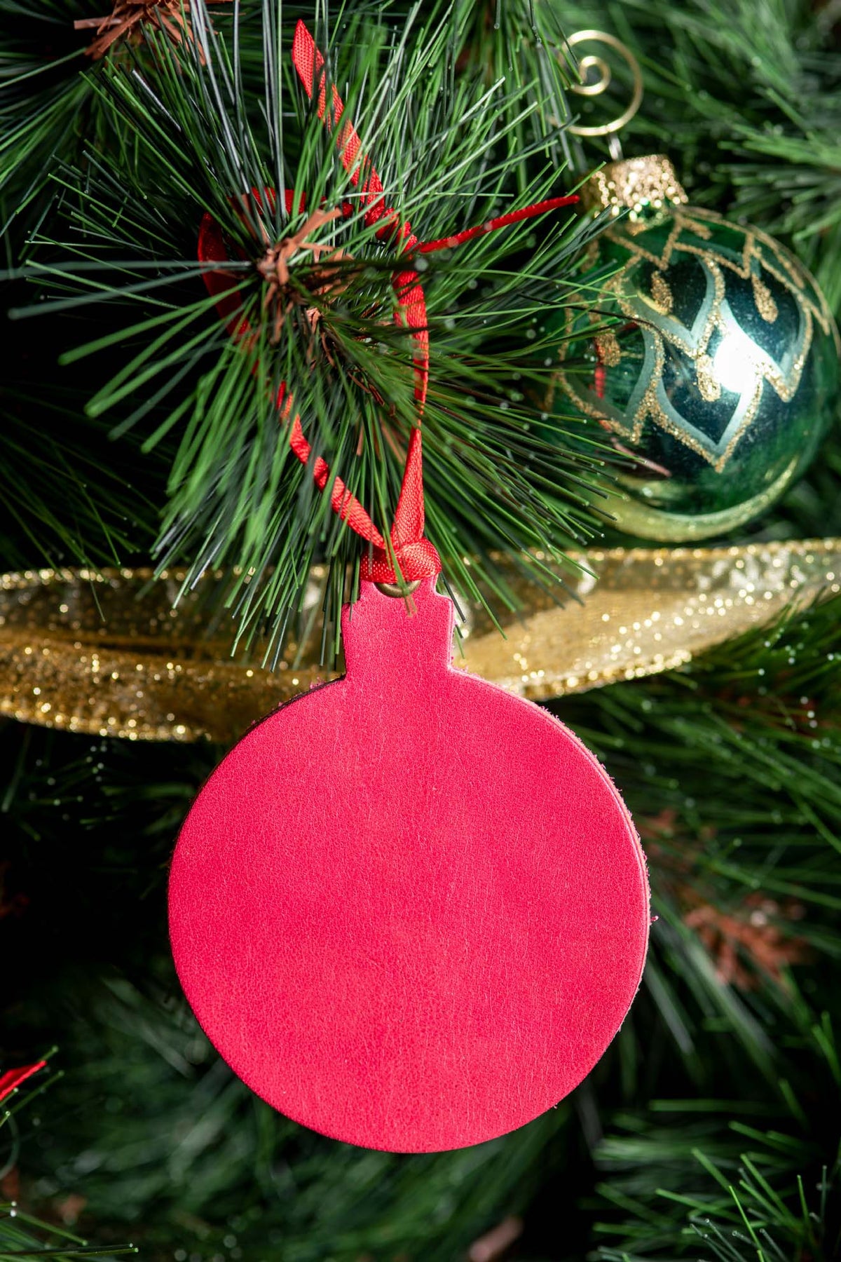 Round Ornament | Leather Ornament