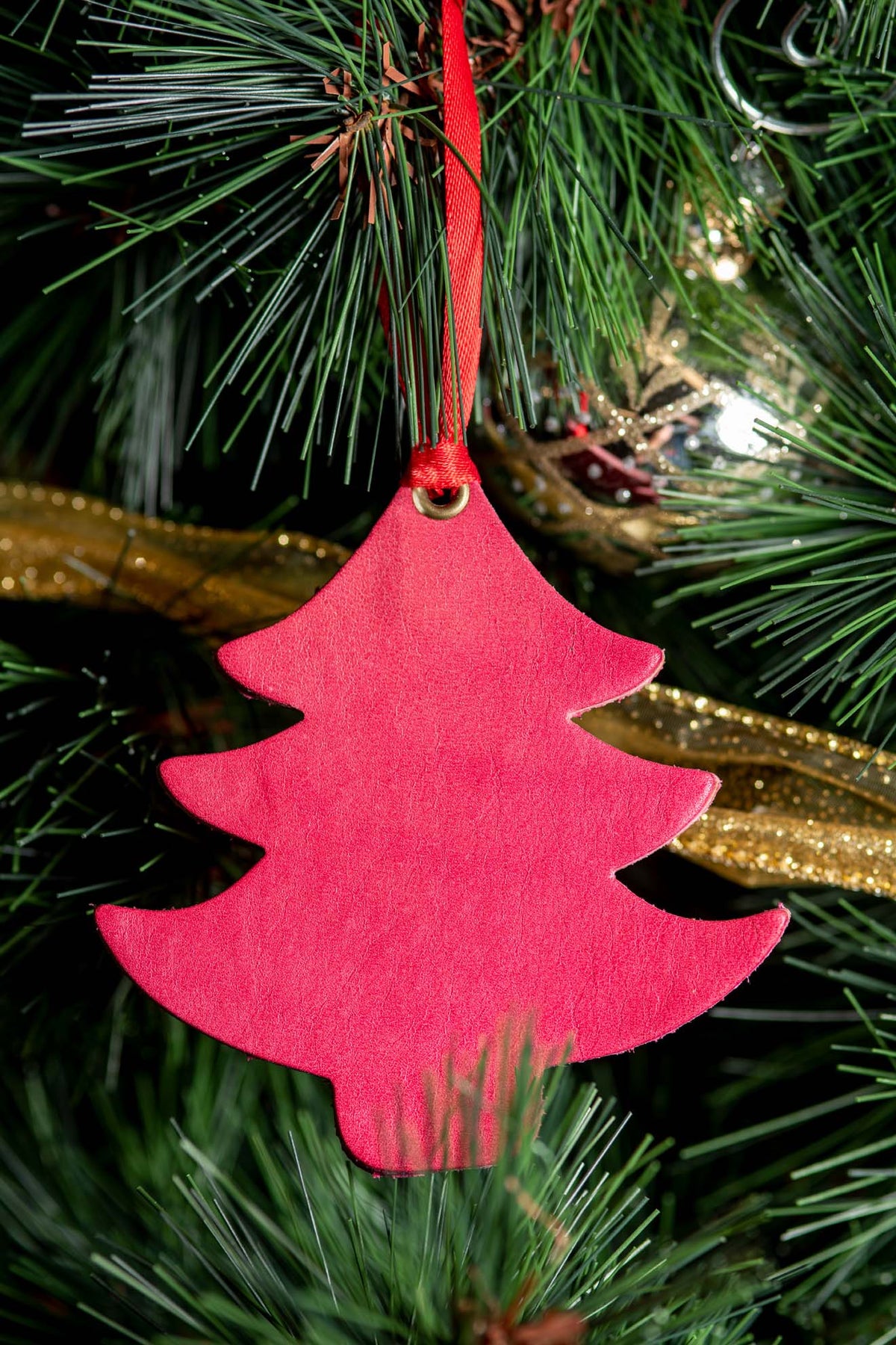 Blue Spruce | Leather Ornament