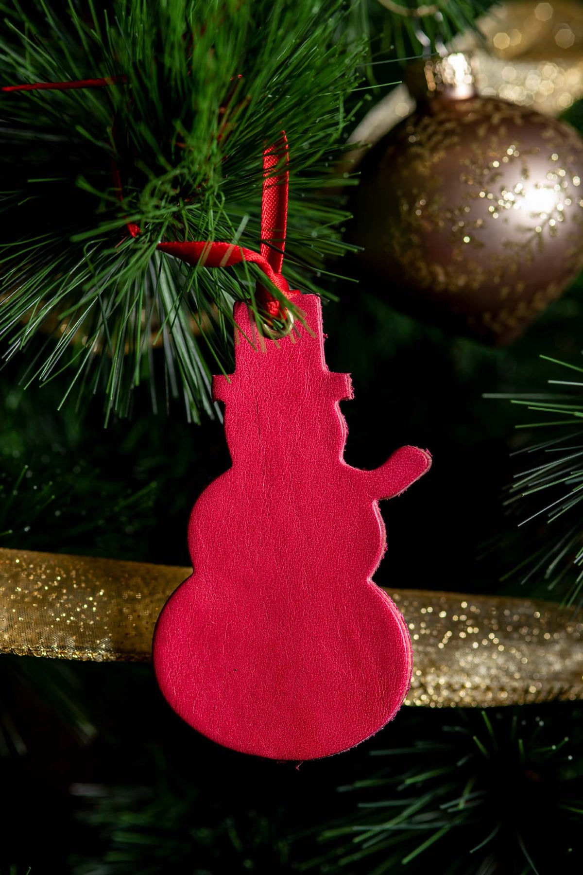Frosty the Snowman | Leather Ornament