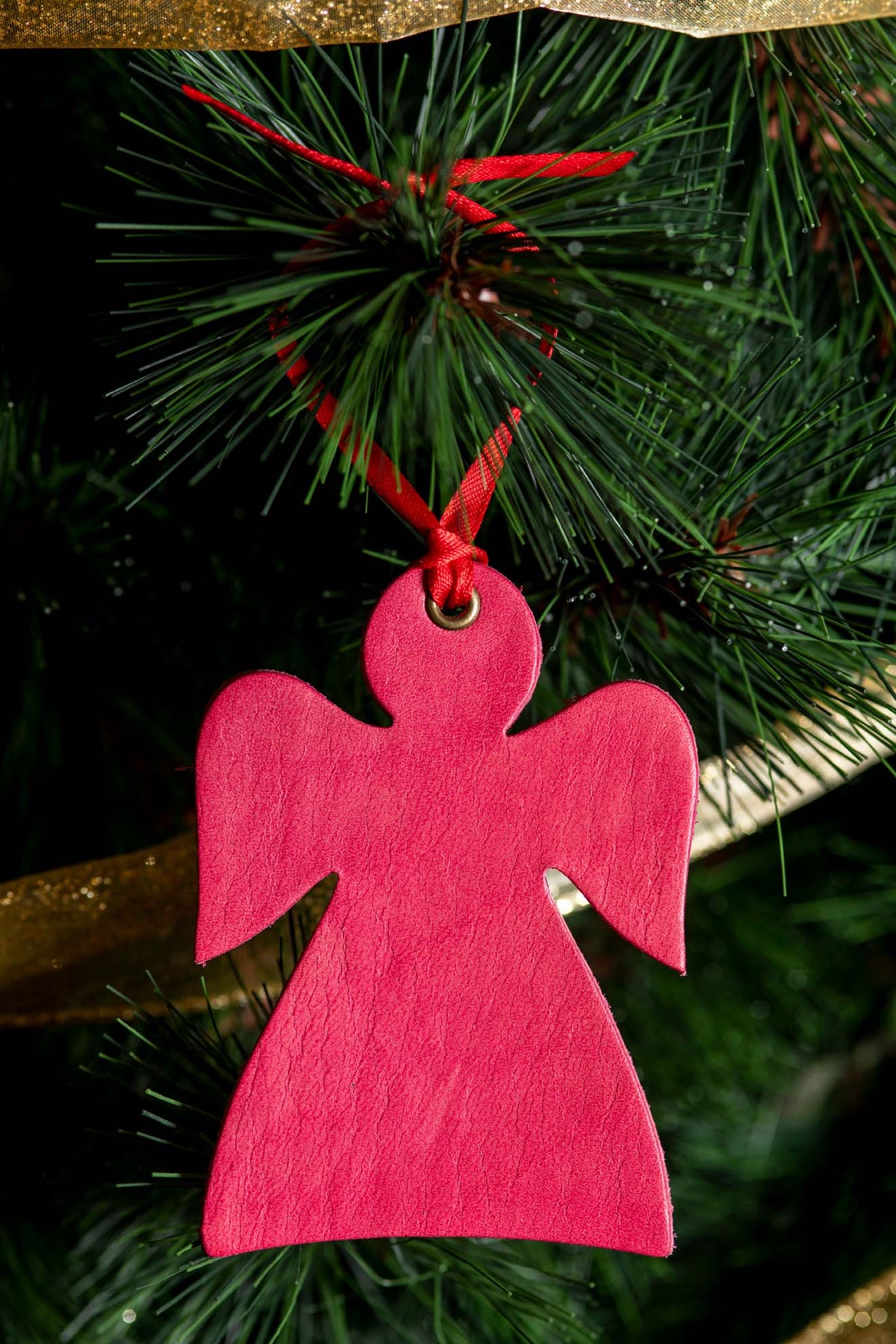 The Herald Angel | Leather Ornament