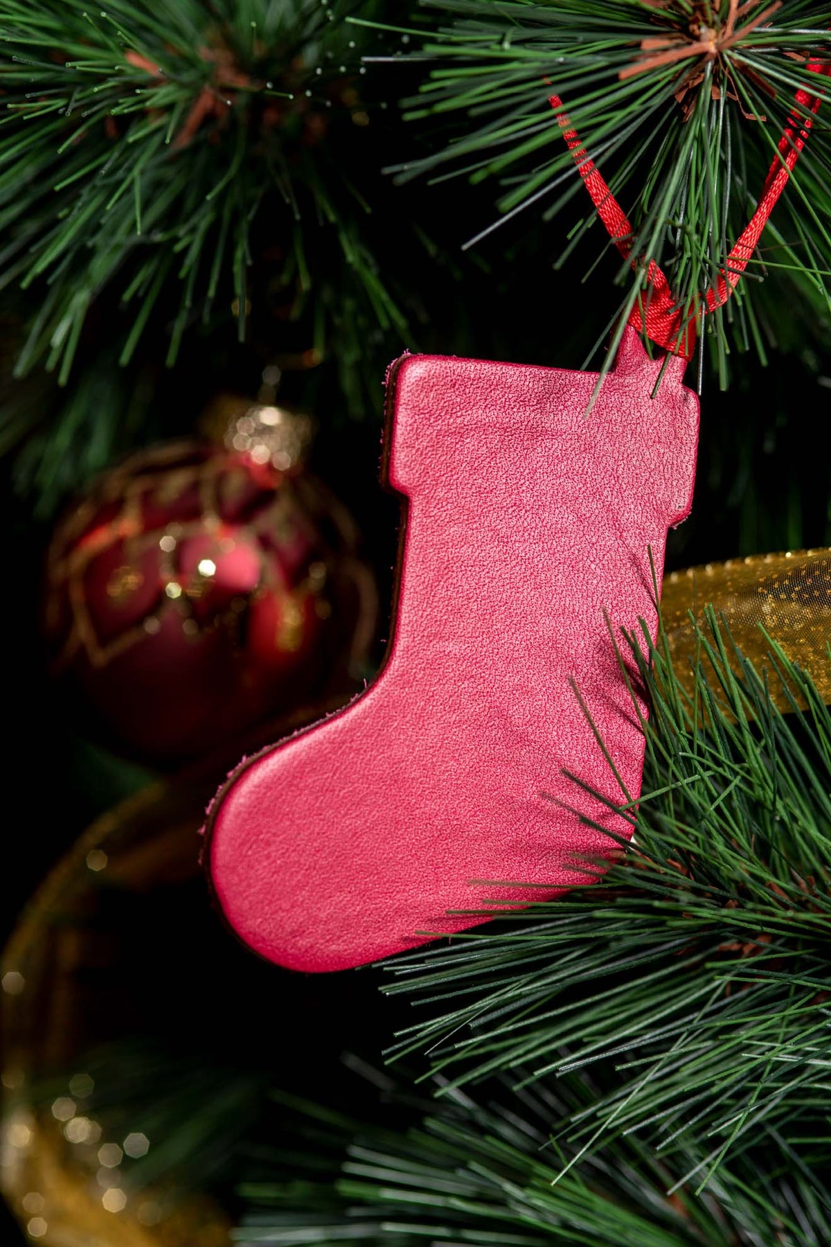 Christmas Stocking | Leather Ornament