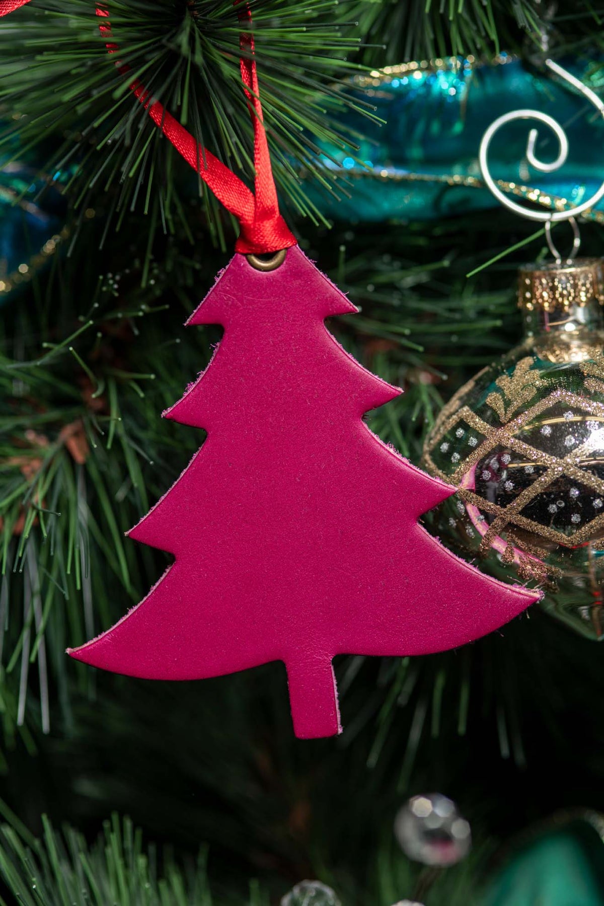 Balsam Fir | Leather Ornament