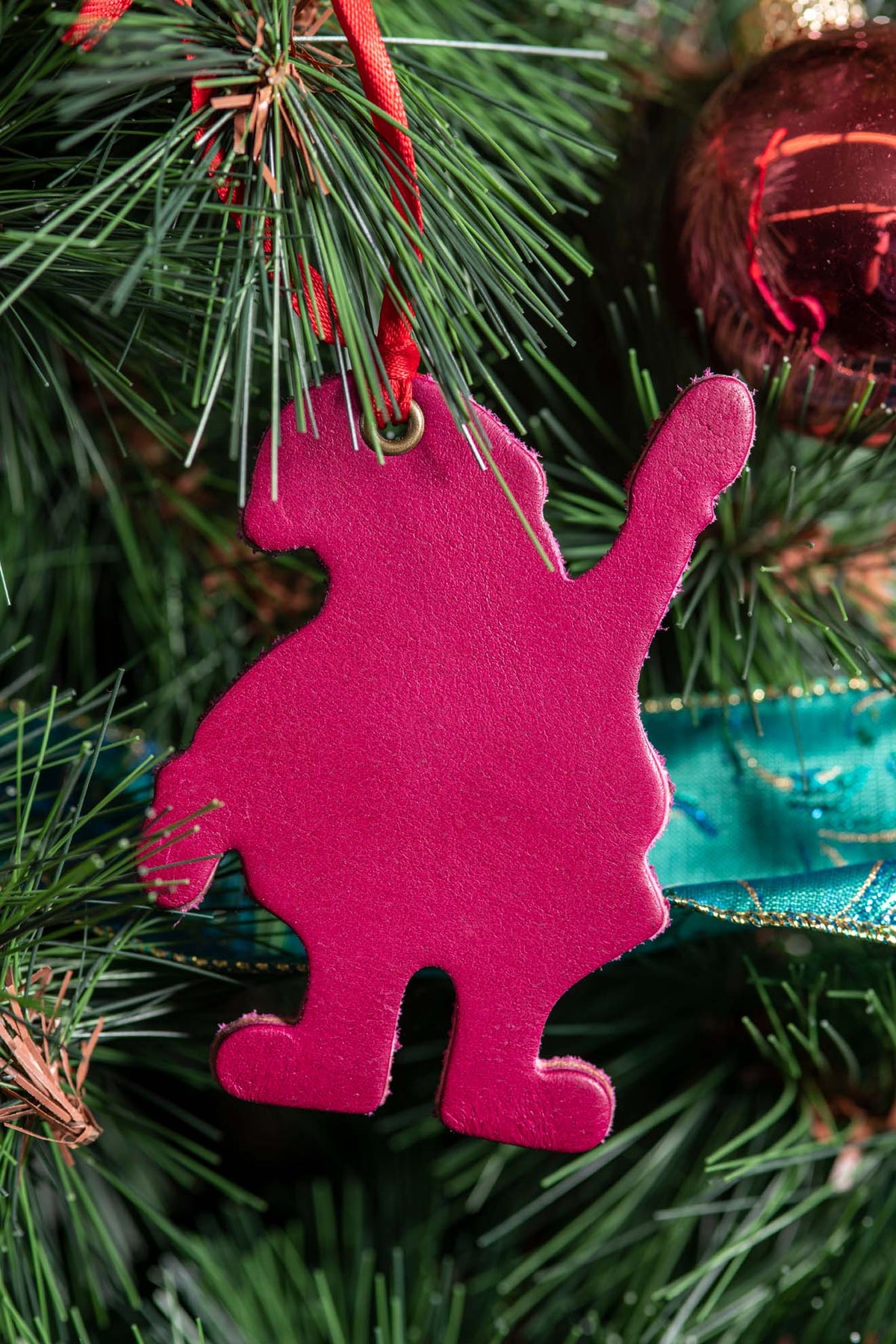 Santa Claus | Leather Ornament