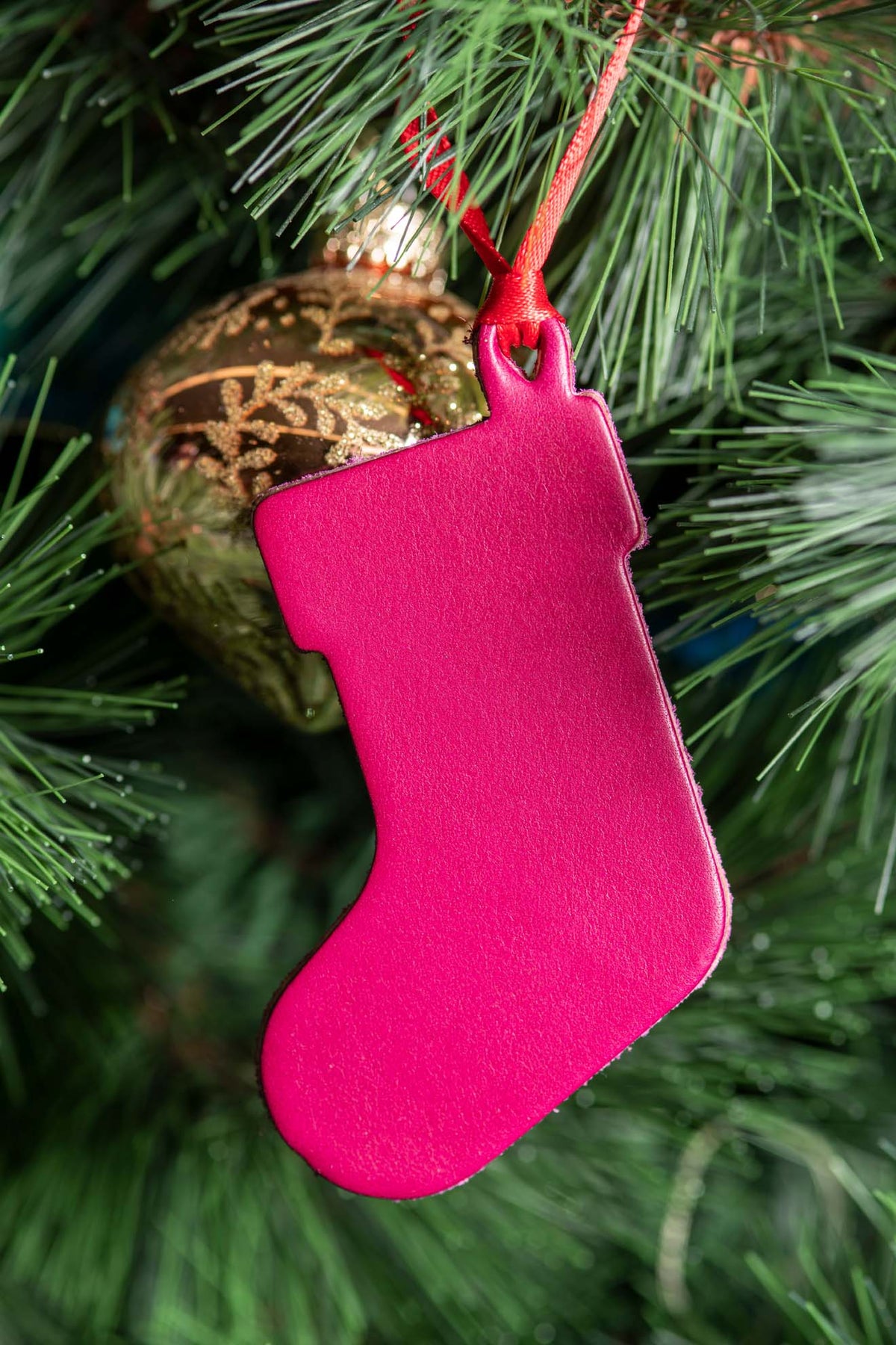 Christmas Stocking | Leather Ornament