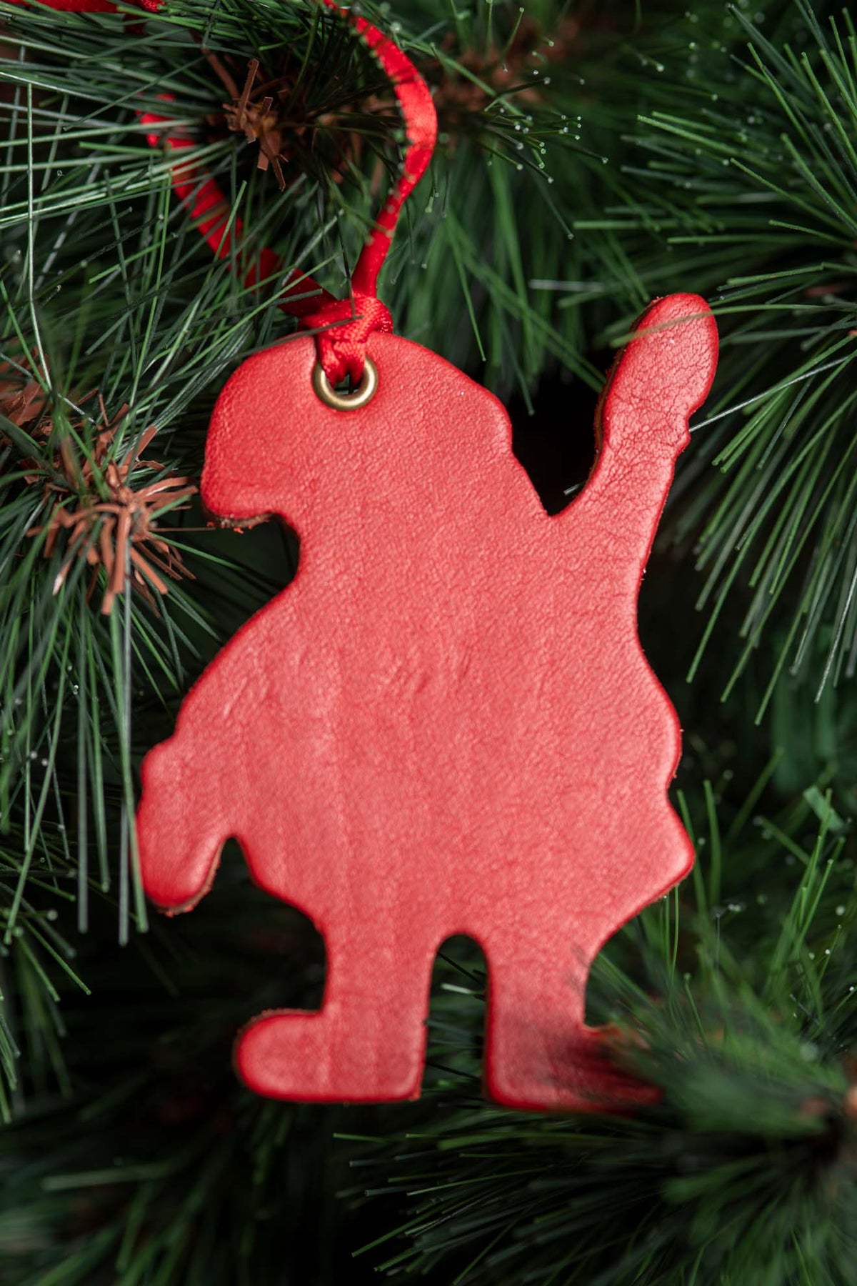 Santa Claus | Leather Ornament