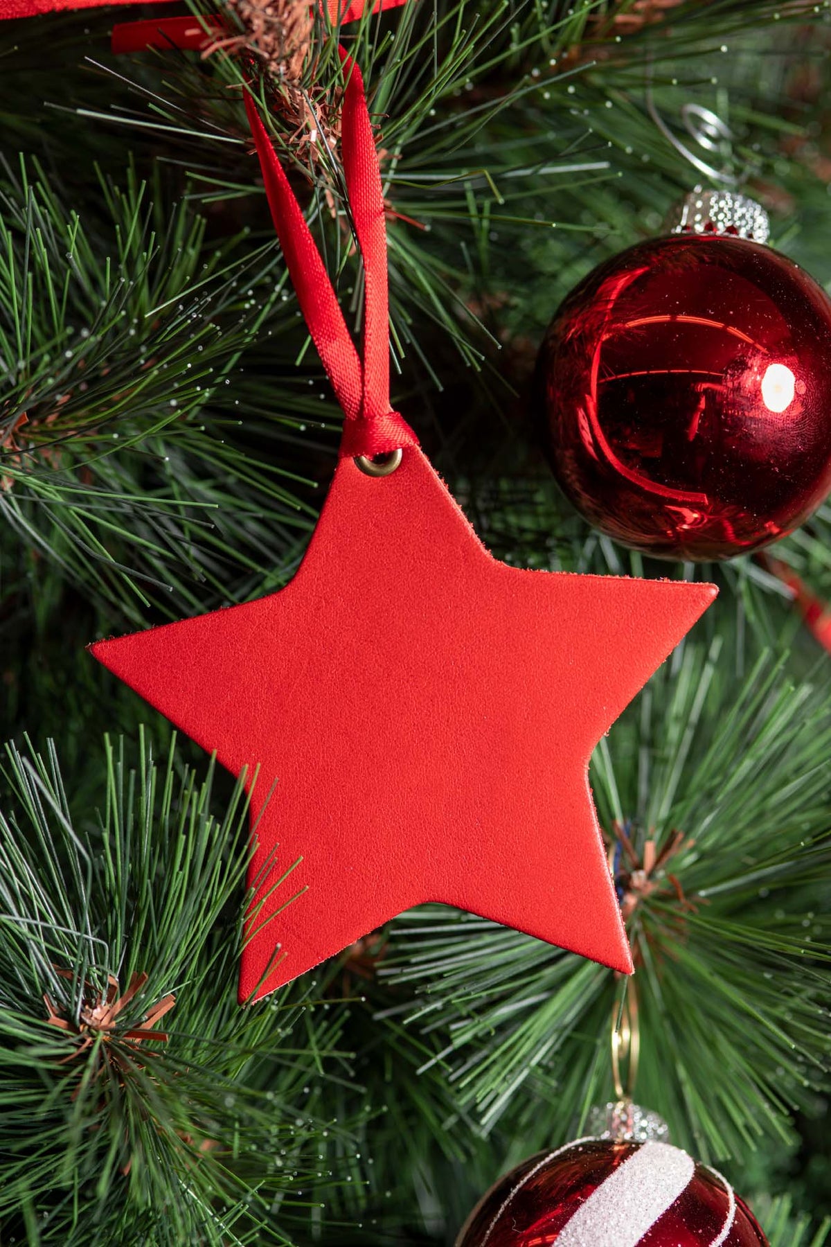 Nighttime Star | Leather Ornament