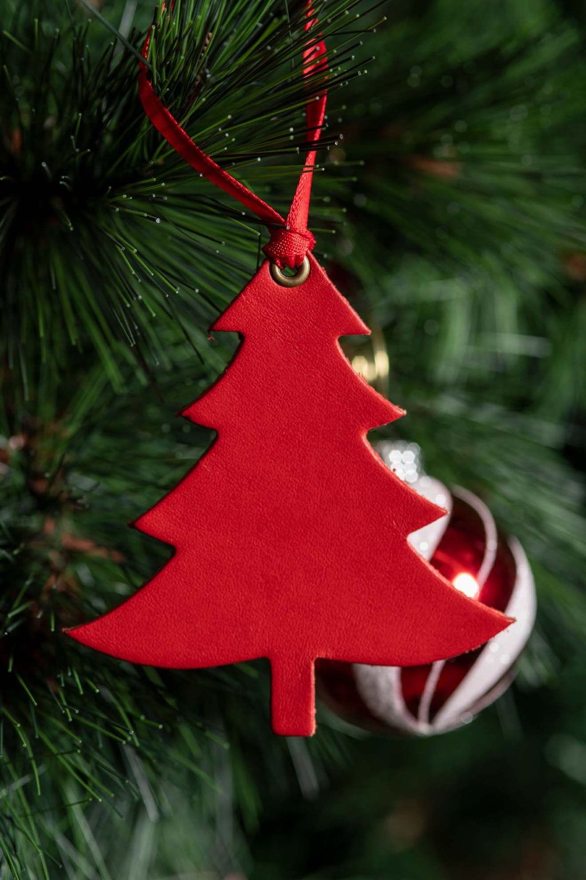 Balsam Fir | Leather Ornament